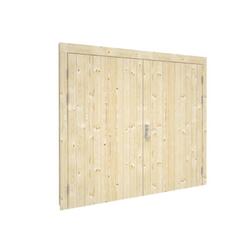 Porta di legno per garage, 225x193 cm, 70mm