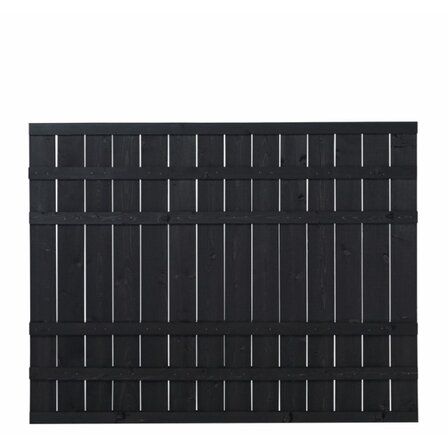 Rustik Zaun 180x138cm - schwarz