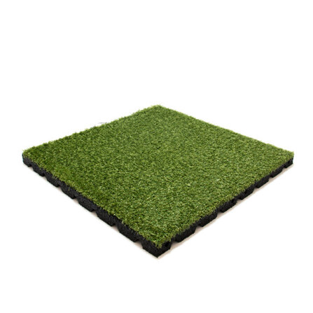 Lastra di protezione anticaduta in erba artificiale
