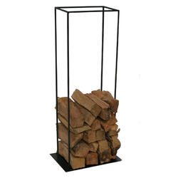 Porta legna da ardere con piano, grafite non smontabile, 40 X 20 H 150