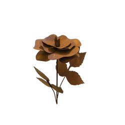Elemento decorativo Rosa con foglie