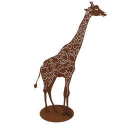 Elément décoratif Girafe sur plaque