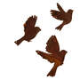 Elément décoratif 3 oiseaux volants différents