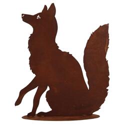 Elemento decorativo "Sitting Fox" su piatto