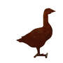 Deco Element Goose Lateral, animali da fattoria in piedi