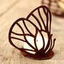 Elemento decorativo singolo frontale a farfalla, piastra saldata
