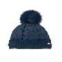 Cappello invernale con pompon blu scuro taglia 57