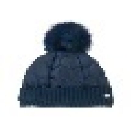 Wintermütze mit Bommel dunkelblau Grösse 57