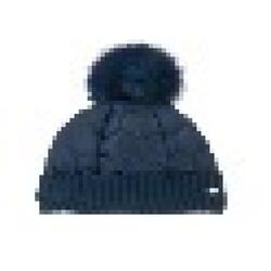 Cappello invernale con pompon blu scuro taglia 57