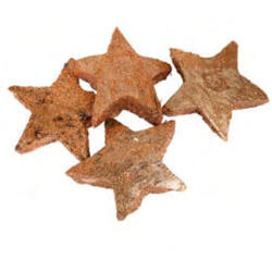 Coconut Stars 50mm Glitter Copper 500ml naturale, in Craftpaperbag