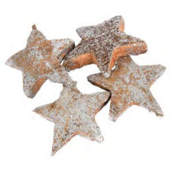 Coco stars 50mm glitter argento 500ml naturale, in Craftpaperbag