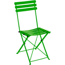 Chaise métal vert