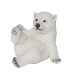 Figura decorativa orso polare seduto