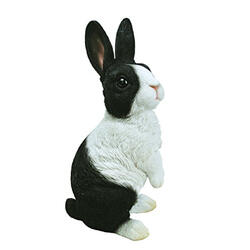 Figura decorativa coniglio in piedi