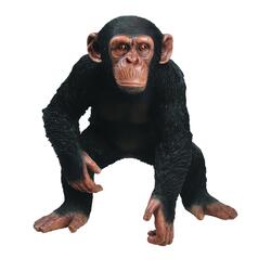 Figura decorativa scimpanzé in piedi