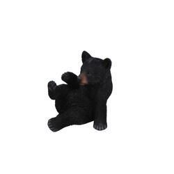 Figurine décorative Ours noir assis