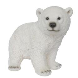 Figura decorativa orso polare in piedi