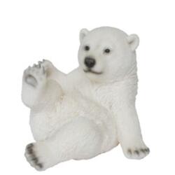 Figura decorativa orso polare seduto