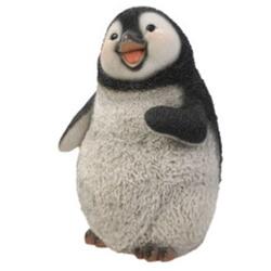 Figura decorativa pinguino in piedi