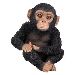 Dekofigur Baby Schimpanse sitzend