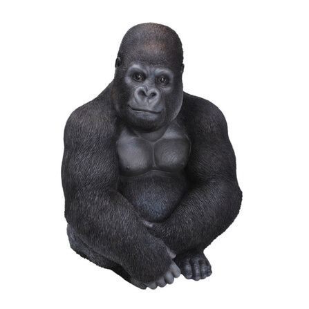 Figura decorativa gorilla seduto
