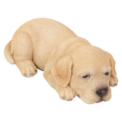 Figura decorativa cucciolo di labrador dorato che dorme