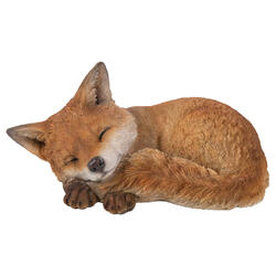 Figura decorativa volpe che dorme