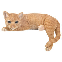 Figura decorativa gatto Ginger sdraiato