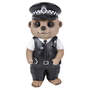 Dekofigur Baby Erdmännchen als Polizist