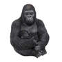 Dekofigur Gorilla sitzend mit Baby