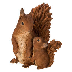 Mutter/Baby Rotes Eichhörnchen 