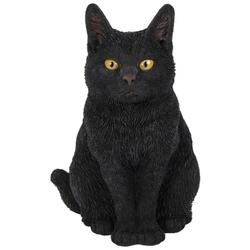 Sitzende Katze Schwarz20 cm