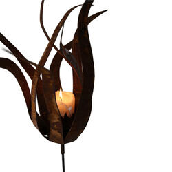Elément décoratif Fleur de feu Fiamma, tige incluse