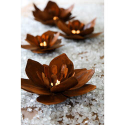Blume für Teelichter Fleur auf Platte