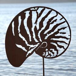 Élément décoratif Coquille Nautilus avec tige courte 