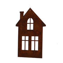 Dekohänger kleines Haus mit eckigen Fenstern