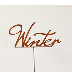 Elemento Deco Winter Lettering su bastone