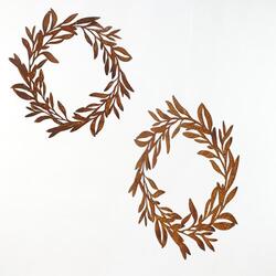 Elément décoratif Couronne de feuilles d'olivier à suspendre