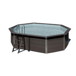 KIT piscine composite ovale 524 x 386 x 124 cm, livraison à domicile incluse