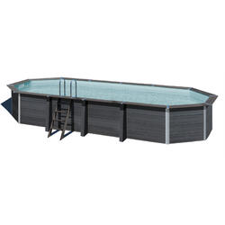KIT piscine composite ovale 804 x 386 x 124 cm, livraison à domicile incluse