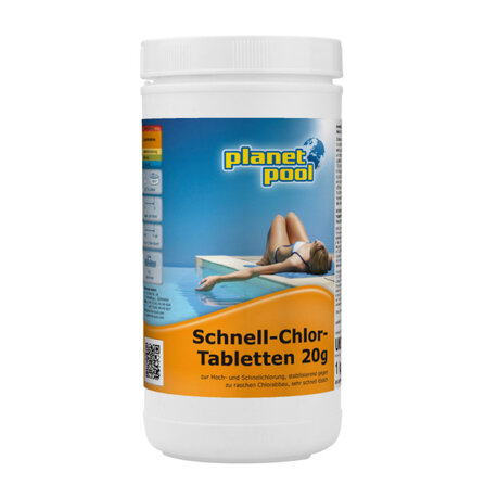Schnell-Chlor-Tabletten 20 g 1 kg Planet Pool