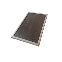 Plaque de sol WPC pour douche de jardin 101x63x5.5 cm