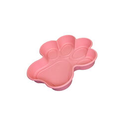 Hundepool in Pfotenform pink