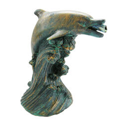 Dauphin aspect bronze 18.5 cm