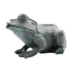Petite grenouille, aspect bronze 15 / 20 cm