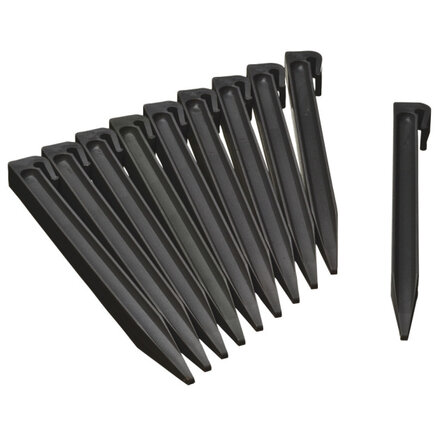 Erdspiesse schwarz H26,7x1,9x1,8cm