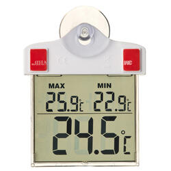 Digitales Thermometer mit Min.- Max.Anzeige - H 17 x 11 x 3.5 cm