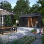 Classic Multi Gartenhaus 10m² - 2 Mod.mit Doppeltür und offene Fassade