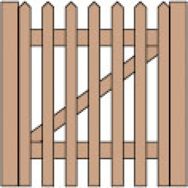 Portail de clôture vertical, y compris porte de garage