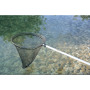 Grande épuisette à poissons avec télescope D 38 cm, P 113/180 cm